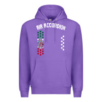 Purple mexican flag air accordion music instrument lover gift Premium Hoodie - linhVisuals
