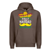Coffee mexicans say feliz navidad bitchahos funny merry christmas sombrero Premium Hoodie - linhVisuals