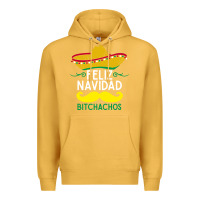 Mustard mexicans say feliz navidad bitchahos funny merry christmas sombrero Premium Hoodie - linhVisuals