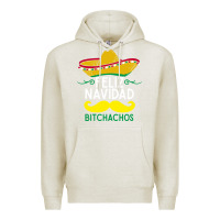 Oatmeal Heather mexicans say feliz navidad bitchahos funny merry christmas sombrero Premium Hoodie - linhVisuals