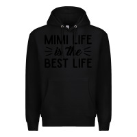 Black mimi life is the best life blessed grandma mom cute gift Premium Hoodie - linhVisuals
