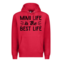 Cardinal mimi life is the best life blessed grandma mom cute gift Premium Hoodie - linhVisuals