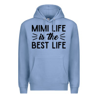 Colony Blue mimi life is the best life blessed grandma mom cute gift Premium Hoodie - linhVisuals