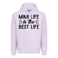 Lilac mimi life is the best life blessed grandma mom cute gift Premium Hoodie - linhVisuals