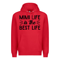 Red mimi life is the best life blessed grandma mom cute gift Premium Hoodie - linhVisuals