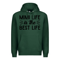 Sports Green mimi life is the best life blessed grandma mom cute gift Premium Hoodie - linhVisuals