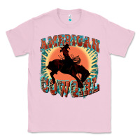 Bubblegum Pink American cowgirl 4th of july Classic Tee - FaDigitalArtStudio