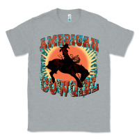 Heather Grey American cowgirl 4th of july Classic Tee - FaDigitalArtStudio
