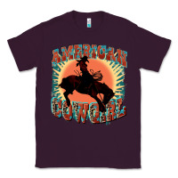 Plum American cowgirl 4th of july Classic Tee - FaDigitalArtStudio