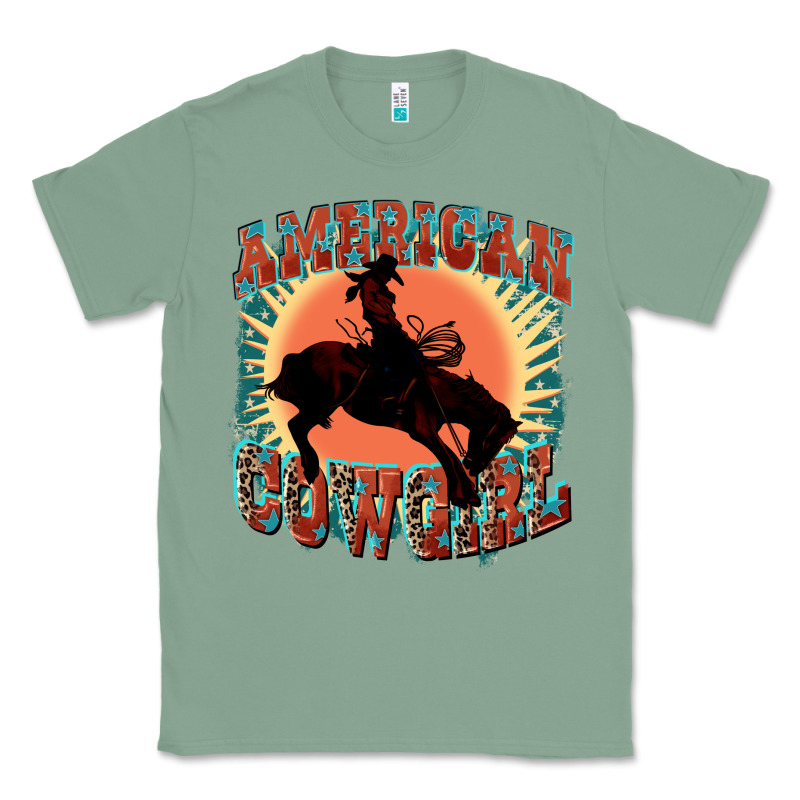 American Cowgirl 4th Of July Classic Tee by FaDigitalArtStudio | Teevron