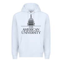White american university Premium Hoodie - linhVisuals