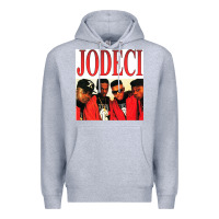 Heather Grey jodeci Premium Hoodie - linhVisuals