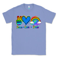 Colony Blue Peace Love Pride Classic Tee - Jasminsmagicworld