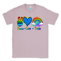 Lilac Peace Love Pride Classic Tee - Jasminsmagicworld