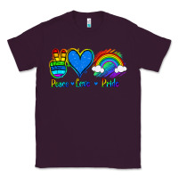 Plum Peace Love Pride Classic Tee - Jasminsmagicworld
