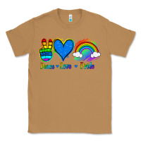 Toasted Coconut Peace Love Pride Classic Tee - Jasminsmagicworld