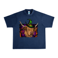 Navy highland cow halloween Urban Heavy Tee - RanaPortraitStore