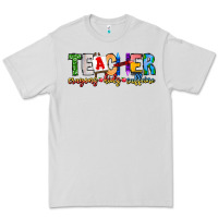 Dove Grey Teacher Cryons Kids Caffeine Premium Tee - CowhideDigitalArt