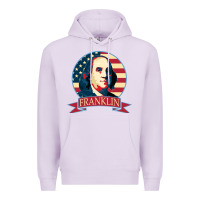 Lilac benjamin franklin Premium Hoodie - linhVisuals