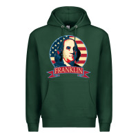 Sports Green benjamin franklin Premium Hoodie - linhVisuals