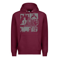 Burgundy gurps illuminati classic Premium Hoodie - linhVisuals