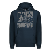 Navy gurps illuminati classic Premium Hoodie - linhVisuals