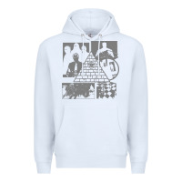White gurps illuminati classic Premium Hoodie - linhVisuals