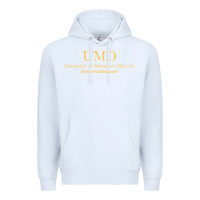 White University of Minnesota Duluth., Apparel Premium Hoodie - linhVisuals