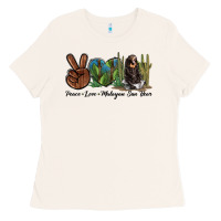 Bone Peace Love Malayan Sun Bear Ladies Tee - LillyAllenDesigns