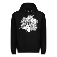 Black the fantasy trip megahex dragon Premium Hoodie - linhVisuals