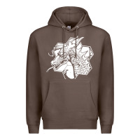Coffee the fantasy trip megahex dragon Premium Hoodie - linhVisuals