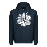 Navy the fantasy trip megahex dragon Premium Hoodie - linhVisuals