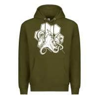 Army Green the fantasy trip  octopus Premium Hoodie - linhVisuals