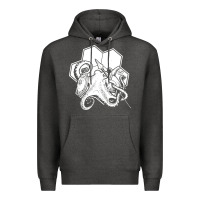 Charcoal Heather the fantasy trip  octopus Premium Hoodie - linhVisuals