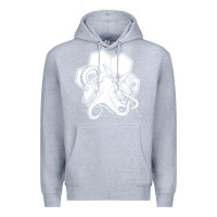 Heather Grey the fantasy trip  octopus Premium Hoodie - linhVisuals