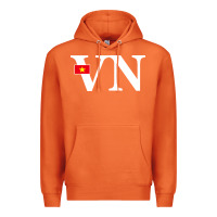 Carrot Vietnam Flag and Country Initials Premium Hoodie - linhVisuals