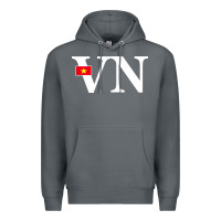 Rock Vietnam Flag and Country Initials Premium Hoodie - linhVisuals