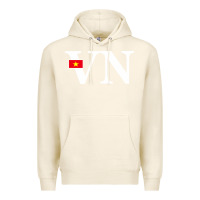 Tofu Vietnam Flag and Country Initials Premium Hoodie - linhVisuals
