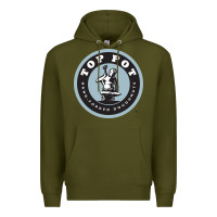 Army Green top pot doughnuts Premium Hoodie - linhVisuals