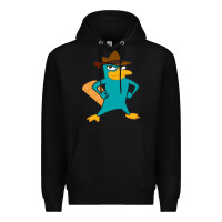 Black phineas and ferb, agent p, perry the platypus Premium Hoodie - linhVisuals