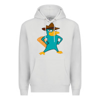 Dove Grey phineas and ferb, agent p, perry the platypus Premium Hoodie - linhVisuals