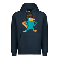 Navy phineas and ferb, agent p, perry the platypus Premium Hoodie - linhVisuals