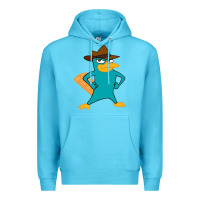 Ocean Blue phineas and ferb, agent p, perry the platypus Premium Hoodie - linhVisuals