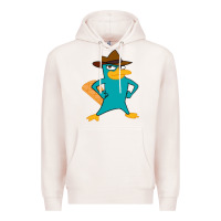 Pale Pink phineas and ferb, agent p, perry the platypus Premium Hoodie - linhVisuals