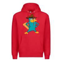 Red phineas and ferb, agent p, perry the platypus Premium Hoodie - linhVisuals