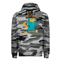 Slate Camo phineas and ferb, agent p, perry the platypus Premium Hoodie - linhVisuals