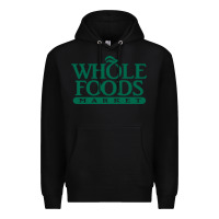 Black whole foods market Premium Hoodie - linhVisuals