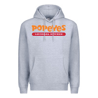 Heather Grey popeyes louisiana kitchen Premium Hoodie - linhVisuals