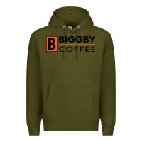 Army Green biggby coffee Premium Hoodie - linhVisuals