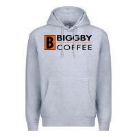 Heather Grey biggby coffee Premium Hoodie - linhVisuals